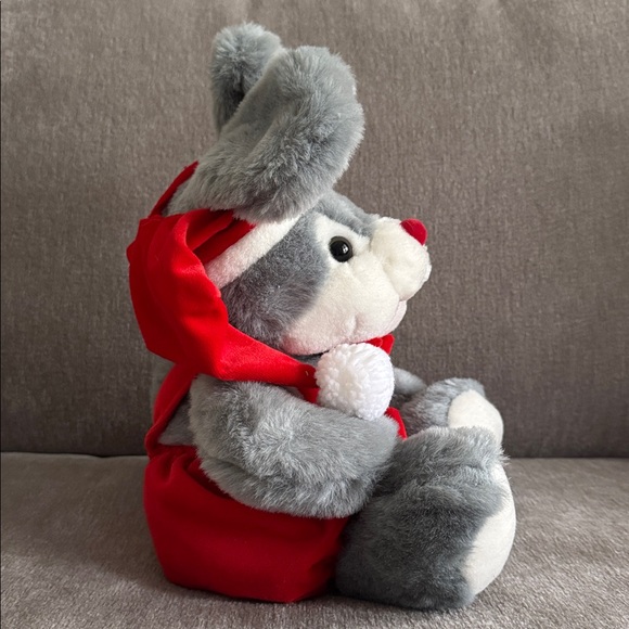 Vintage Plush Singing Christmas Mouse - Picture 5 of 8